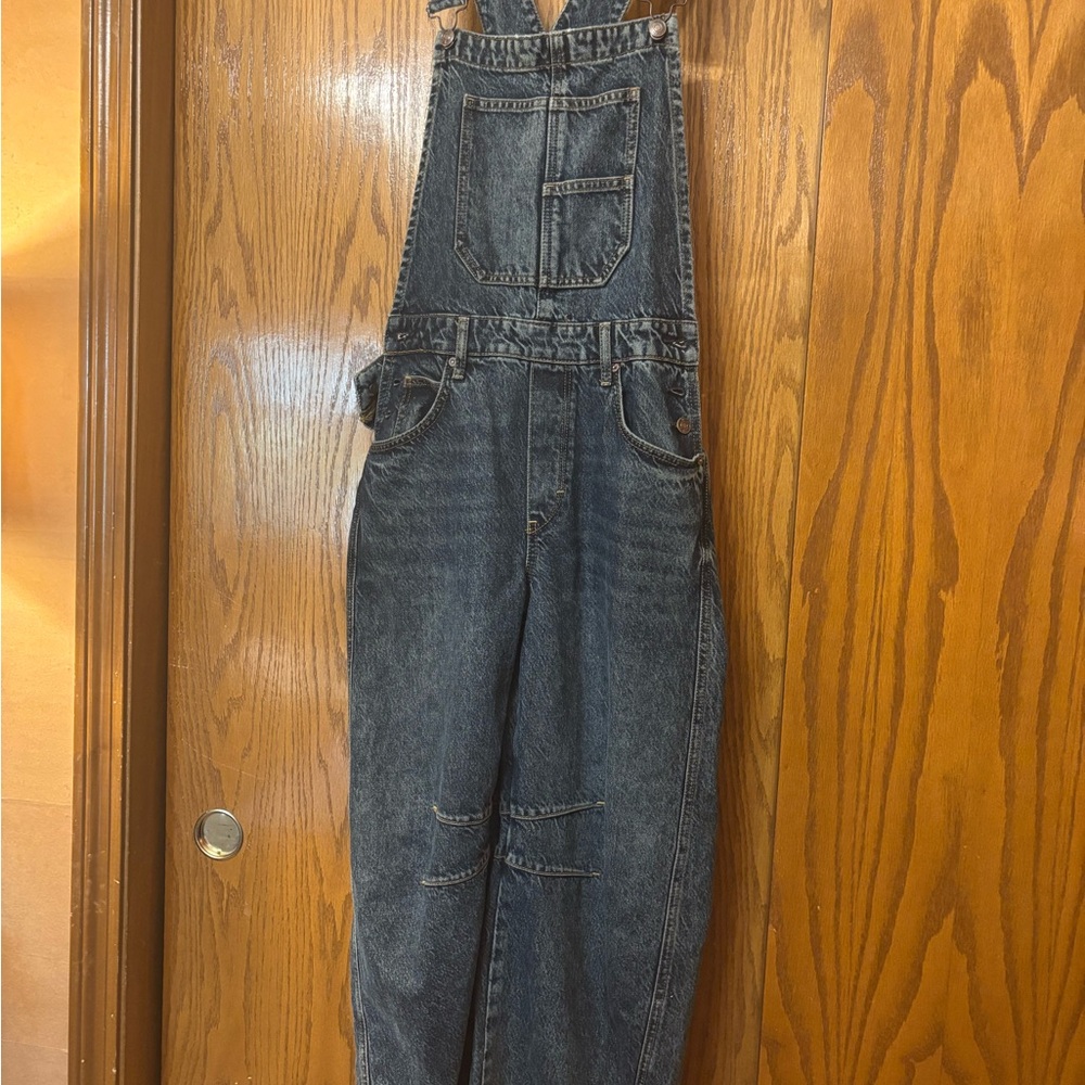 We The Free Good Luck Barrel Overalls